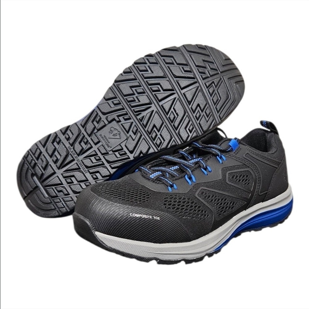 Herman‎ Survivors Cassle Mens Composite Toe Work Shoes Black Blue Size 7.5